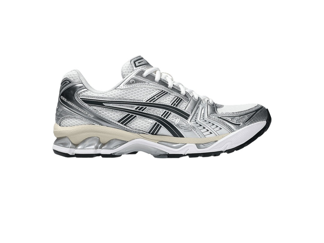 ASICS Gel Kayano 14 white and graphite grey"