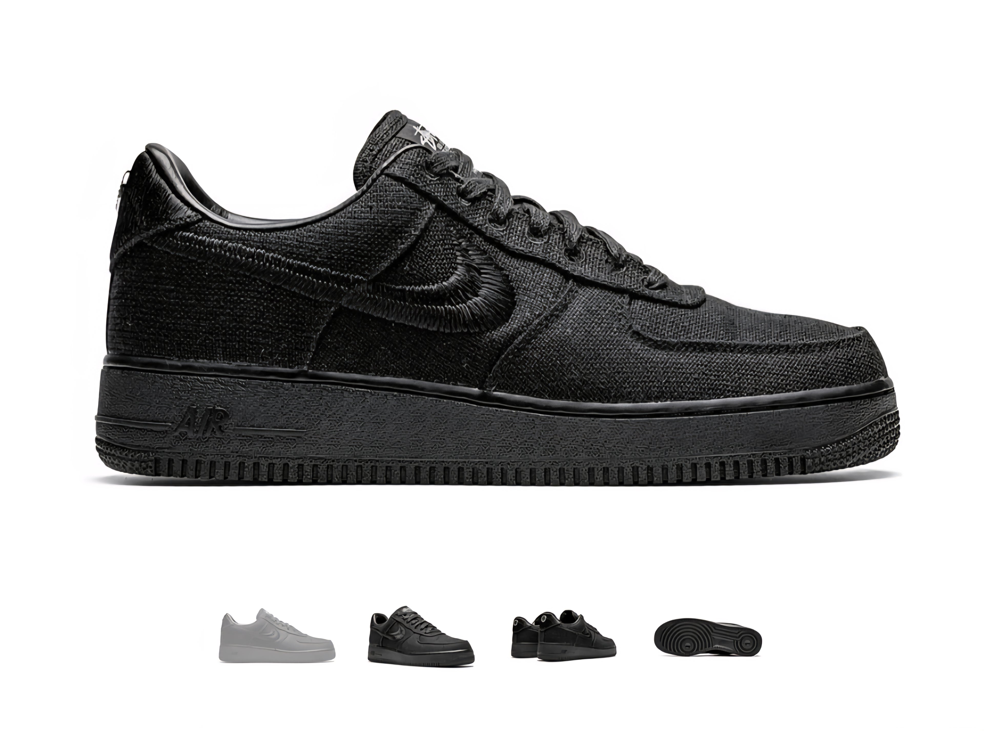 Nike x Stüssy Air Force 1 Low "Black"